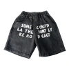Jeans shorts niños alfabeto tejido jeans hombre niña primavera otoño bebé pantalones Item Picture